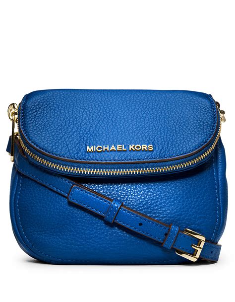 blue michael kors cinch crossbody|Michael Kors leather handbags.